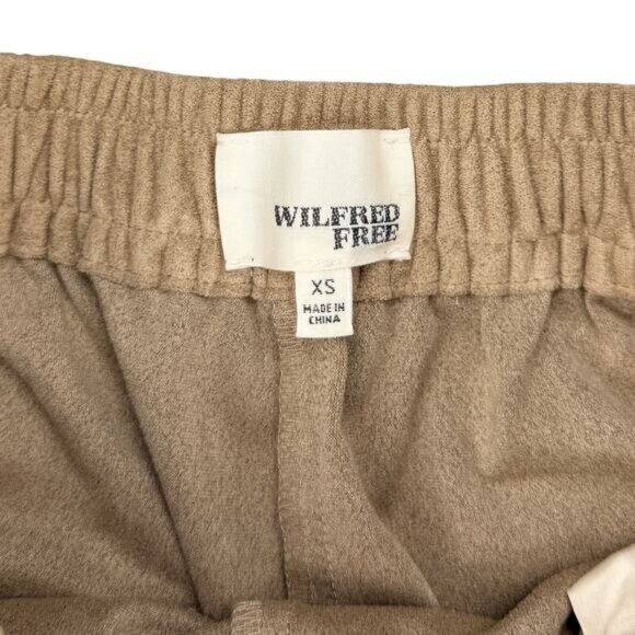 Aritzia Wilfred Free Suede Pull On Short In Tan Womens Size XS - Picture 3 of 5